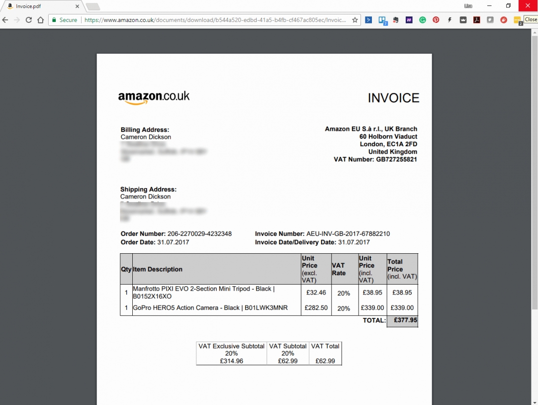 amazon business invoice example sample pdf download template image of invoice for amazon