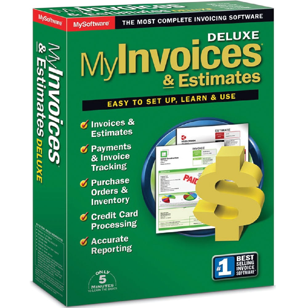 avanquest my invoices estimates deluxe billing software myinvoices & estimates deluxe