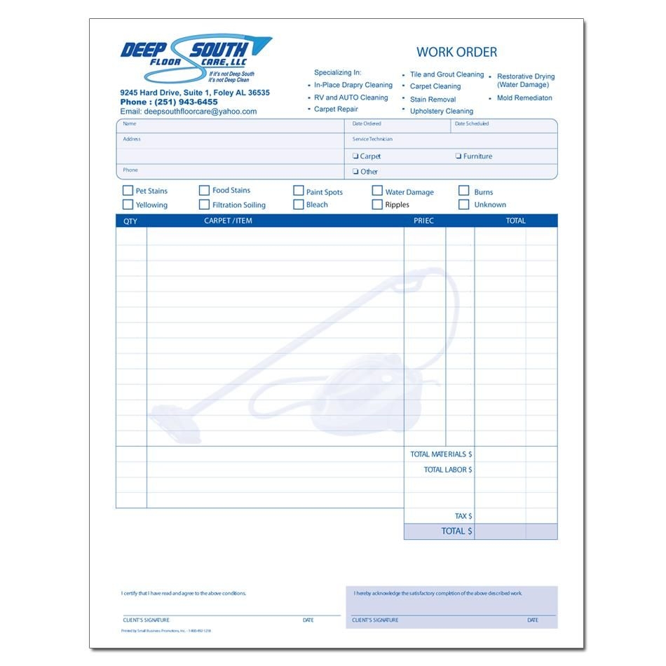 Invoice For Cleaning Service
