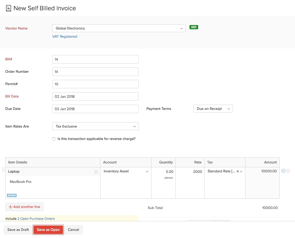 Self Billing Invoice Template Invoice Template Ideas