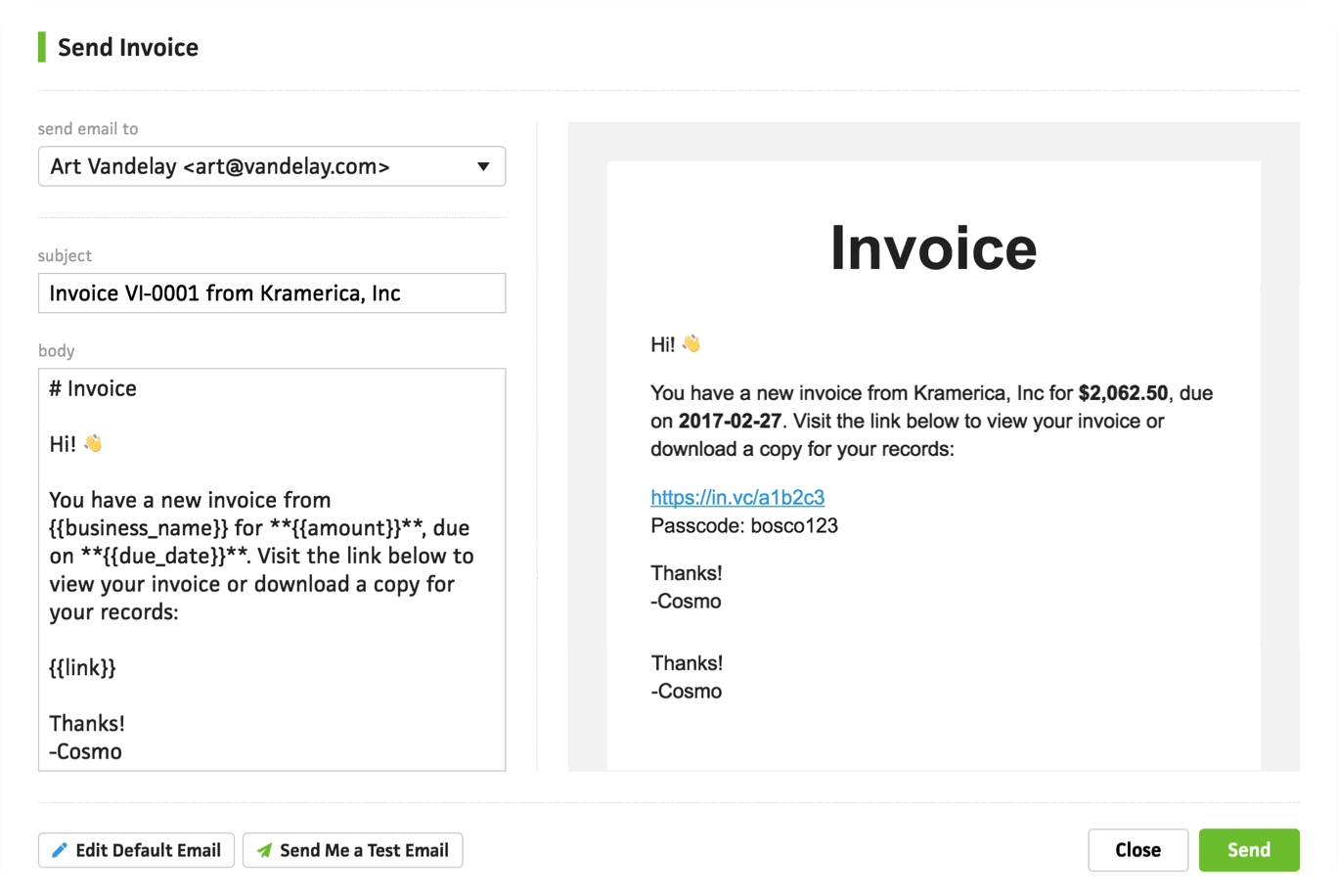 Submitting Payment Of Invoice Image