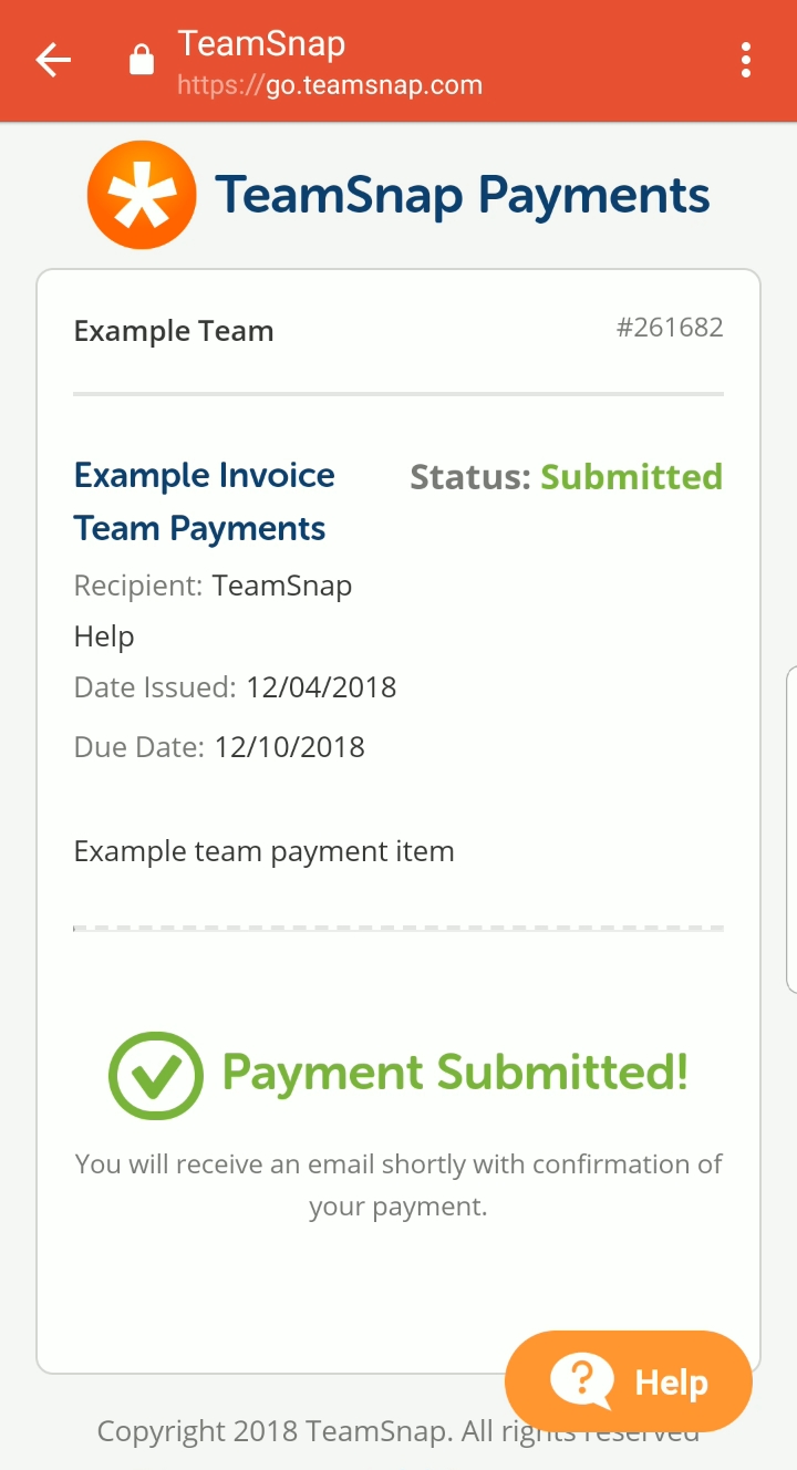 submitting invoice or registration payments teamsnap playbook submitting payment of invoice image