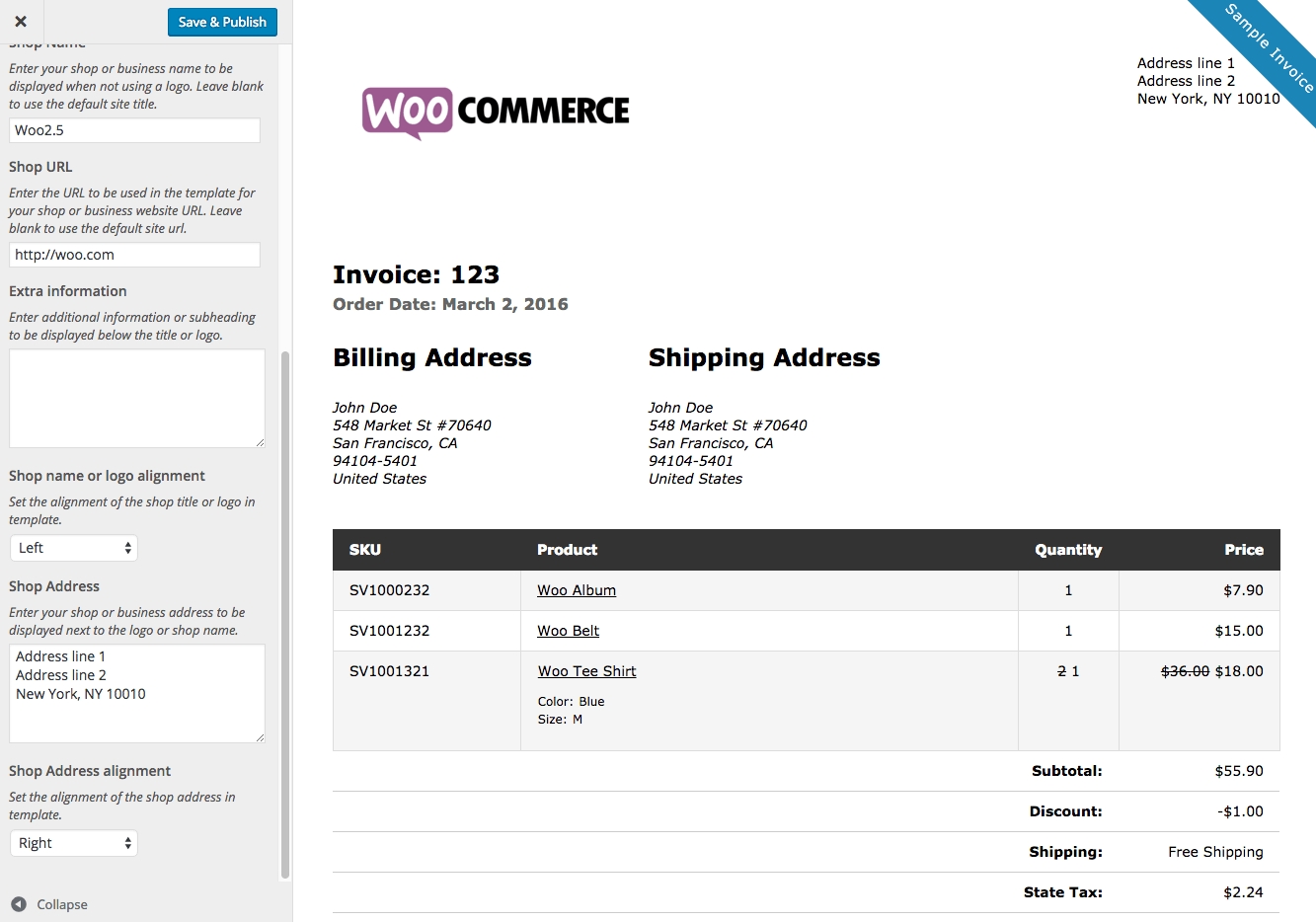 woocommerce print invoices packing lists invoice packing list template