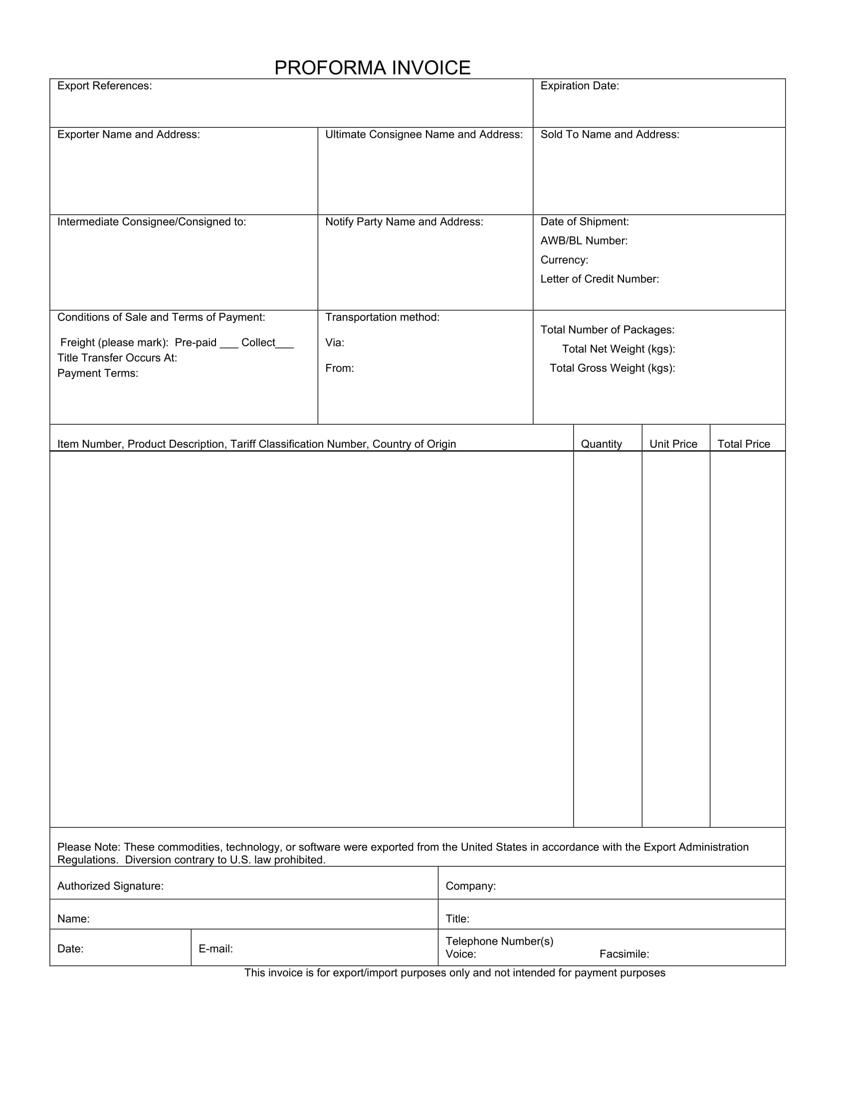 13 pro forma invoice examples pdf word examples forma invoice credit and collection letter format pdf