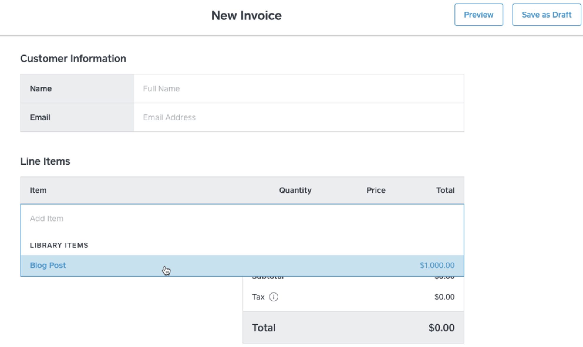Open Source Create And Edit An Invoice