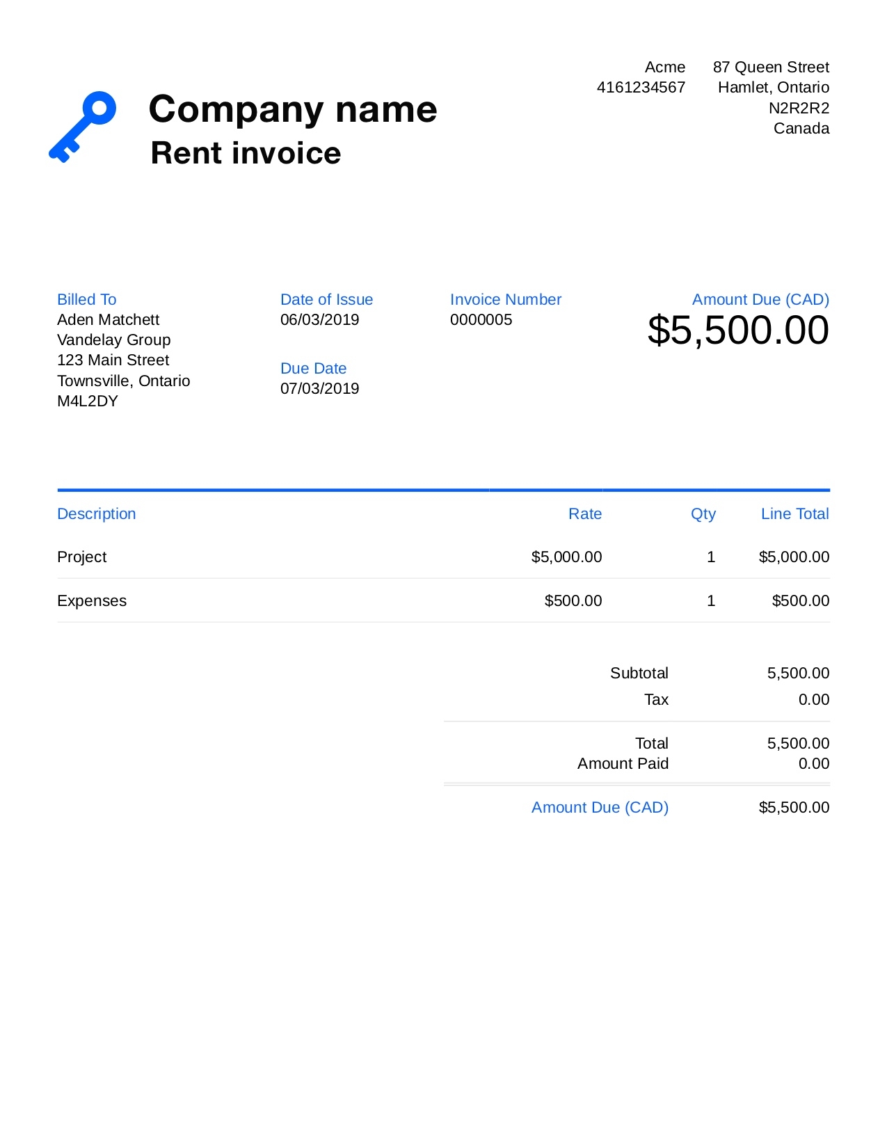free rent invoice template customize and send in 90 seconds invoice template for rent