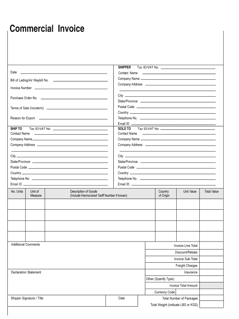 ups commercial invoice fill online printable fillable ups customs forms pdf