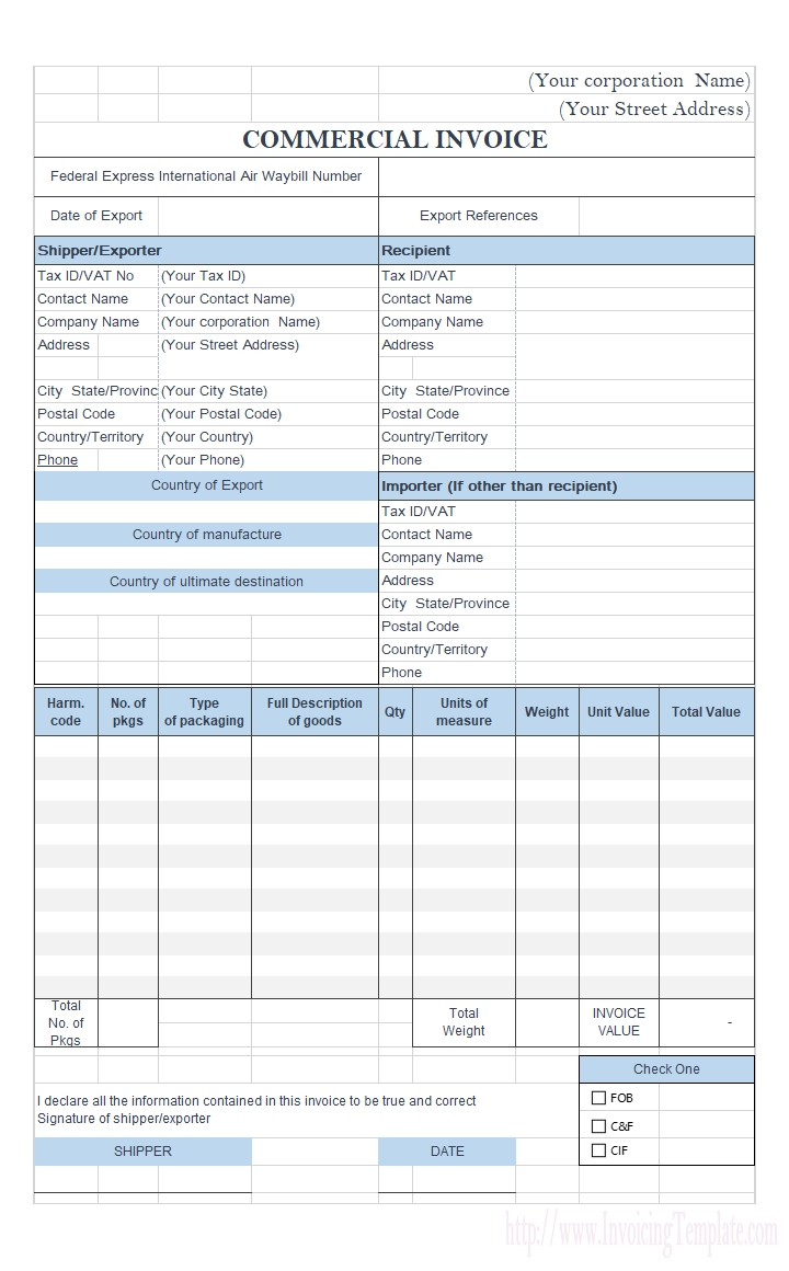 excel export invoice template invoice format for sample export