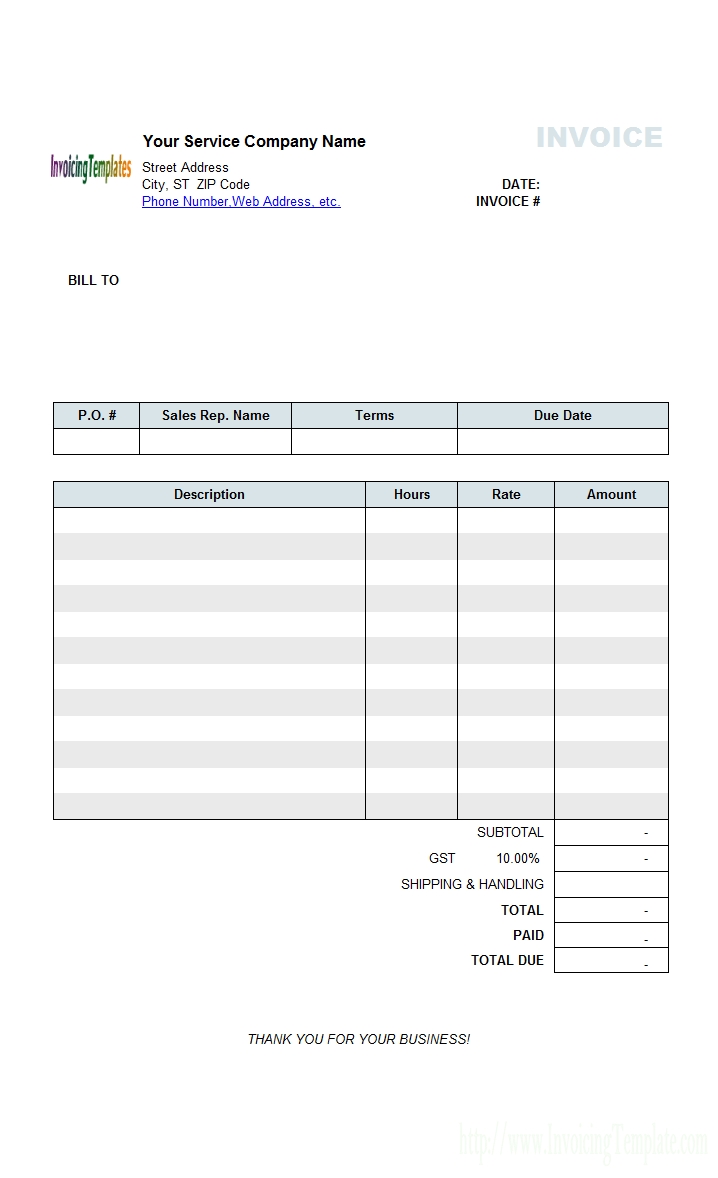 hourly service billing sample tax invoice format in sri lanka